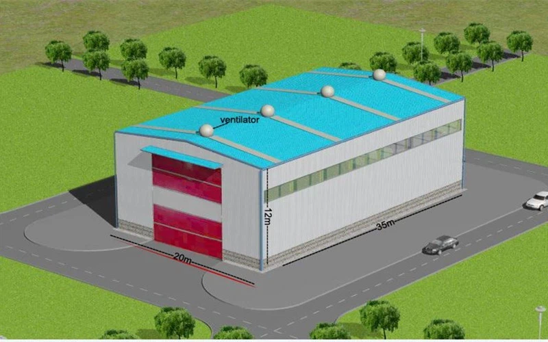 Almacén Prefabricado 35m X 20m X 12m