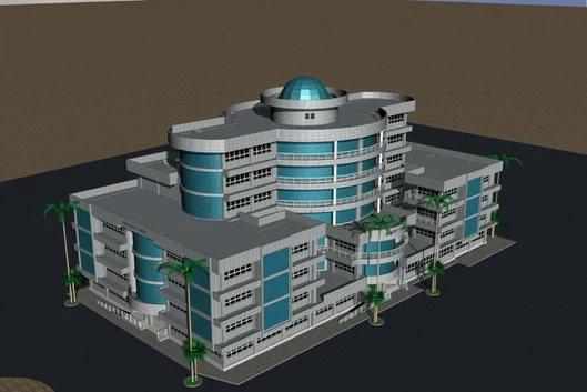 Bloque de oficinas de ocho plantas